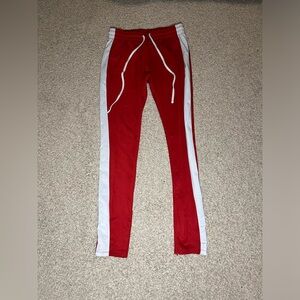 Red sweatpants